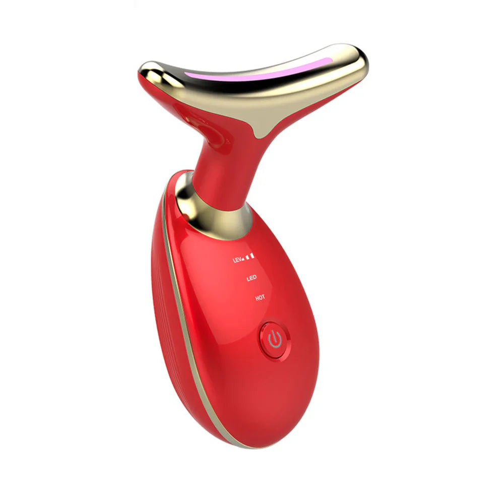 Electric Face Massager Wrinkle Remover LED Photon Face Beauty Device