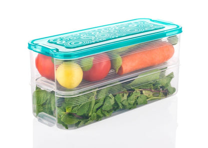 2 Layer Interlocking Fridge Container